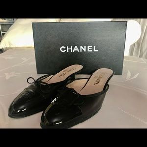 Chanel Kitten Heel Mules, size 6